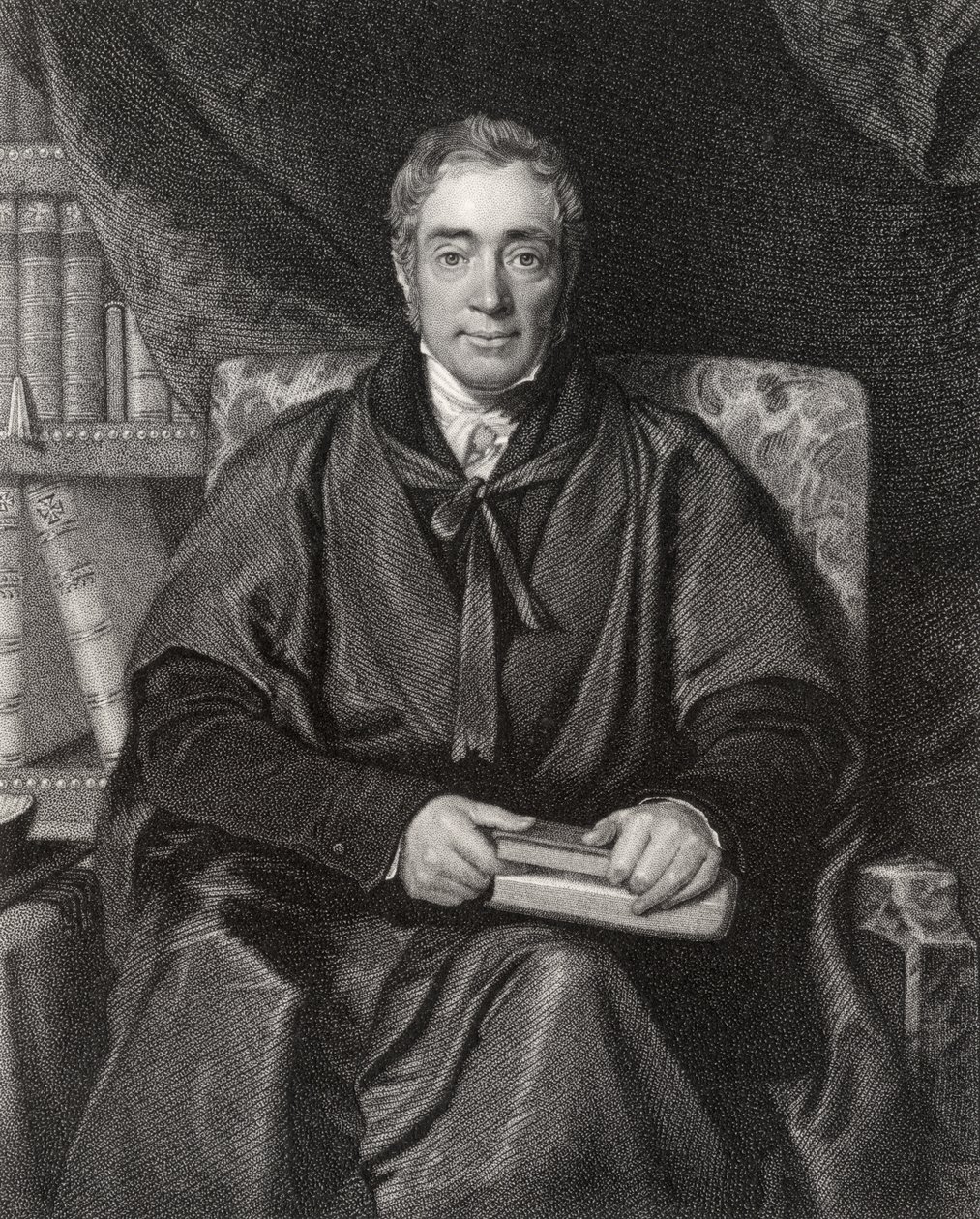 Rev. Samuel Lee, gravado por William Thomas Fry (1789-1843) da &39;National Portrait Gallery, volume V&39;, publicado c.1835 de Richard Evans