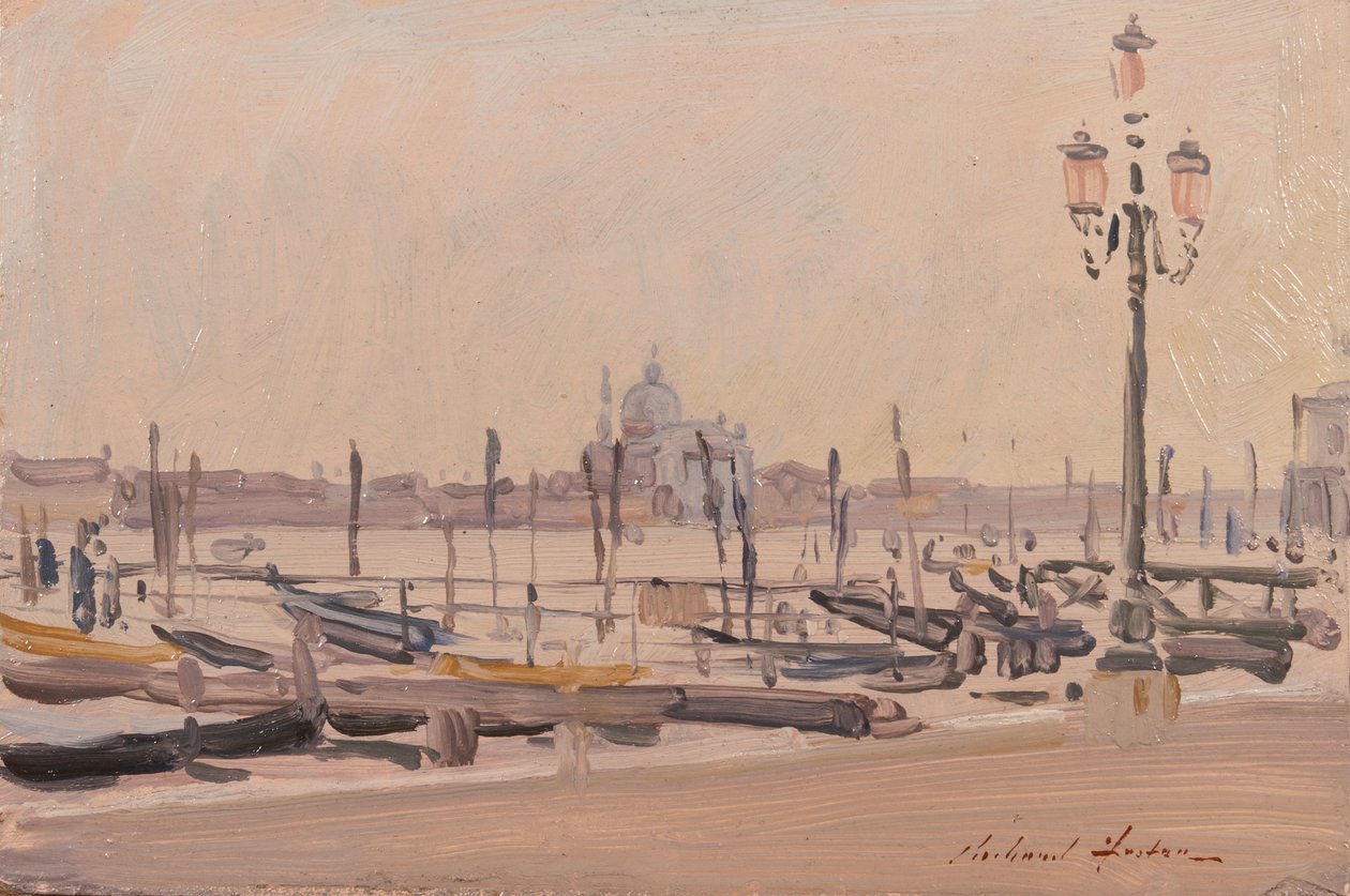 O Redentore da Piazzetta, 1991 (óleo no cartão) de Richard Foster