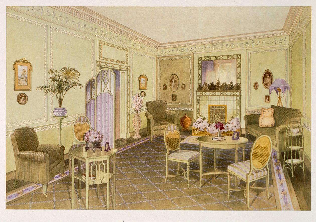 Sala de estar verde de Richard Goulburn Lovell