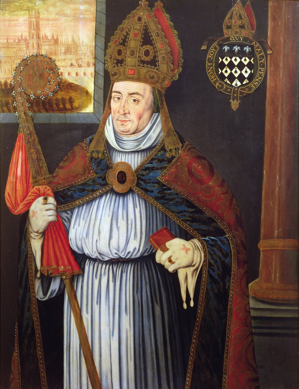 Retrato de Guilherme de Waynflete de Richard Greenbury