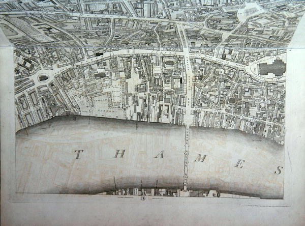 Plano da cidade de Londres, publicado em 1813 (ver 247355-247357) de Richard Horwood