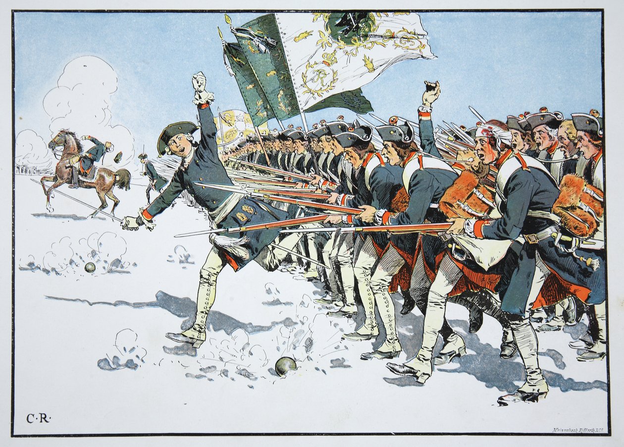 Batalha de Mollwitz, 10 de abril de 1741 de Richard Knoetel