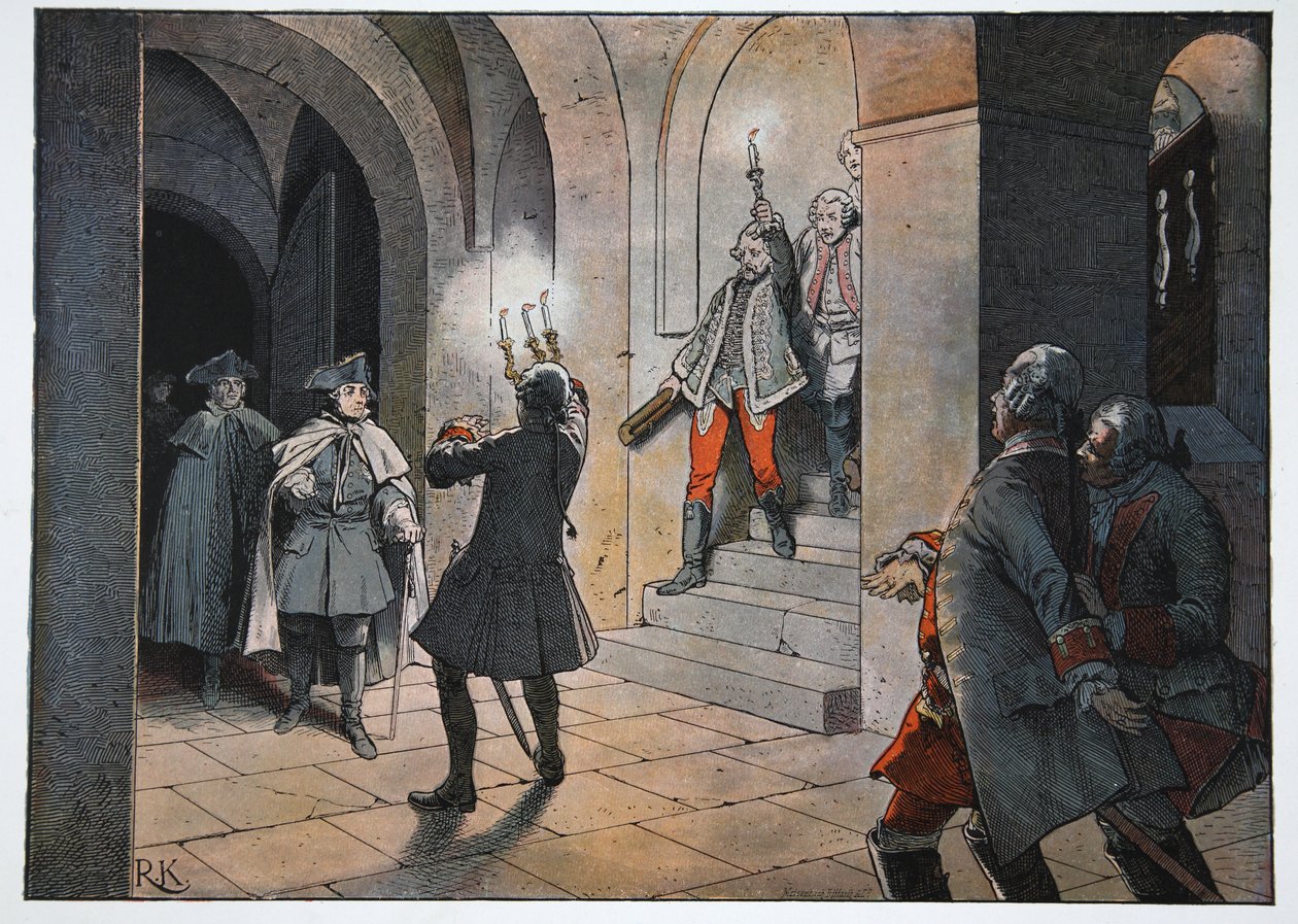 Friederich no Castelo de Lilla, 5 de dezembro de 1757 de Richard Knoetel