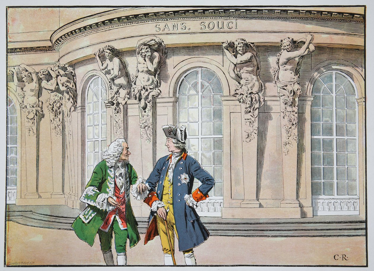 Rei Frederico e Voltaire de Richard Knoetel