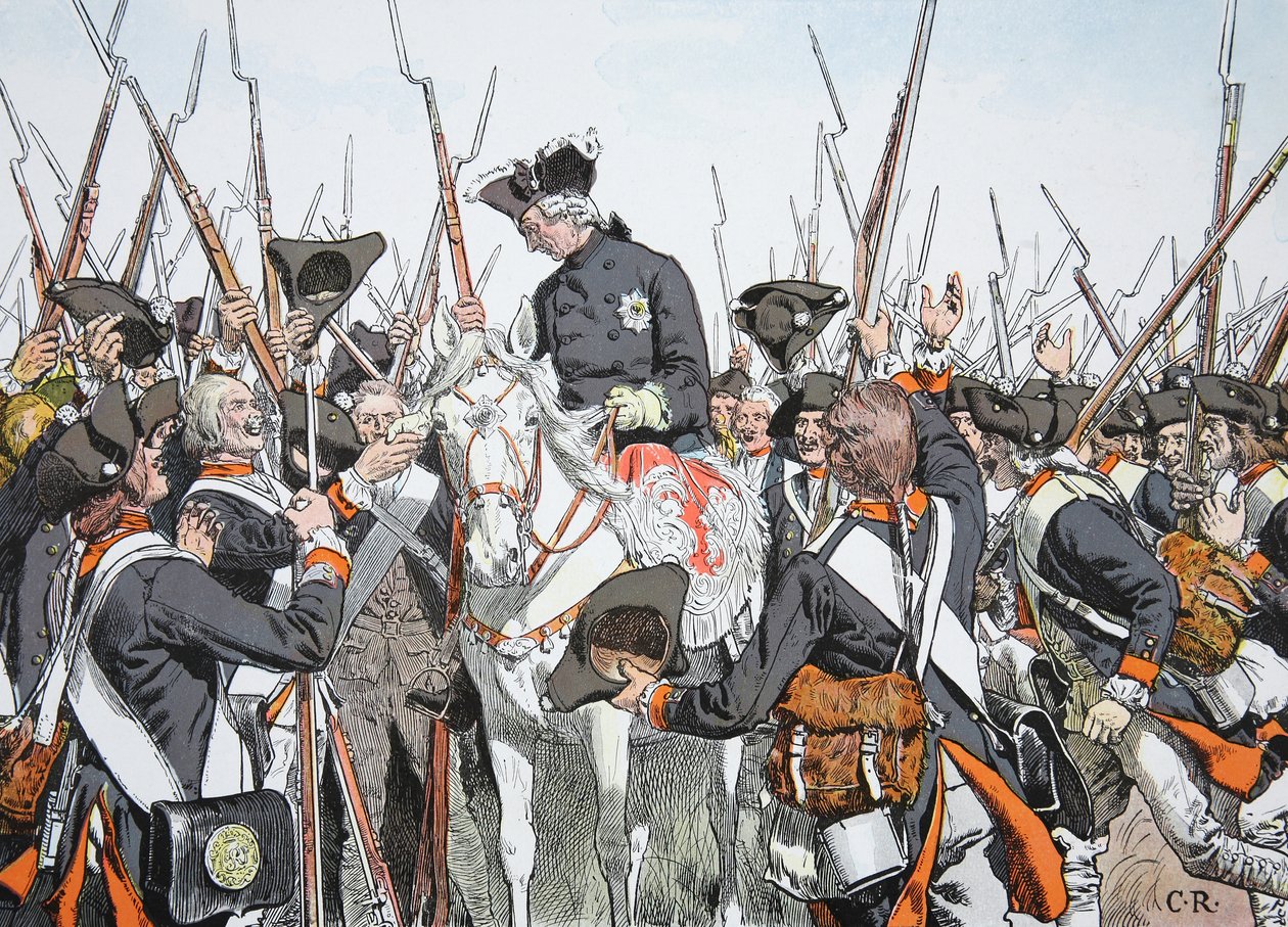 Rei Friederich e o Regimento de Bernburg de Richard Knoetel
