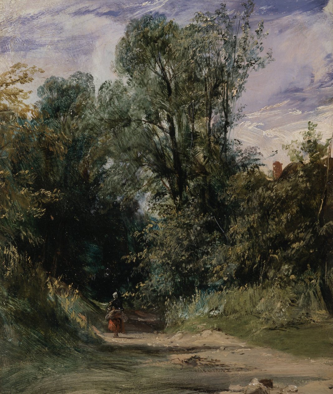 Uma pista arborizada de Richard Parkes Bonington