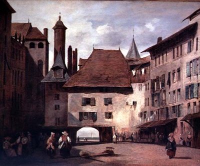 Place de Molard, Genebra de Richard Parkes Bonington