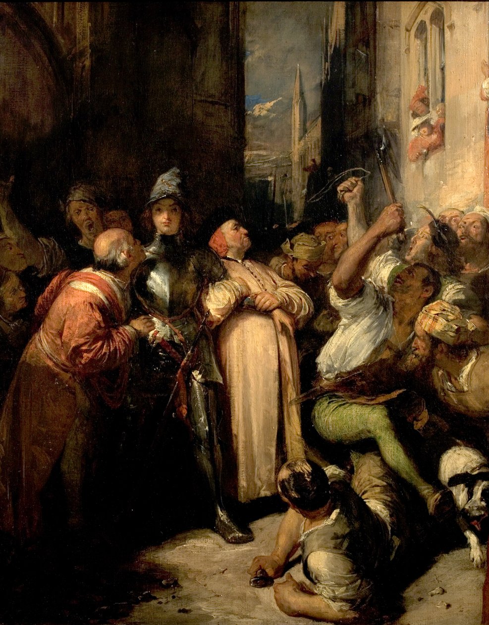 Quentin Durward em Liege, Bélgica, 1827-28 de Richard Parkes Bonington