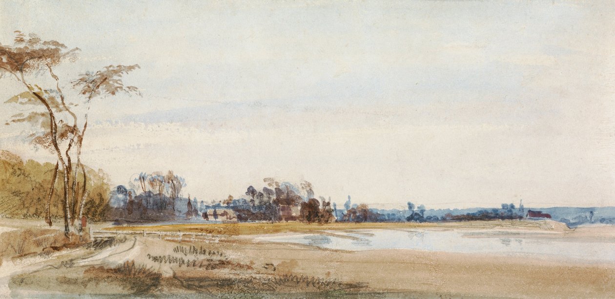 Os pântanos de sal perto de Trouville de Richard Parkes Bonington