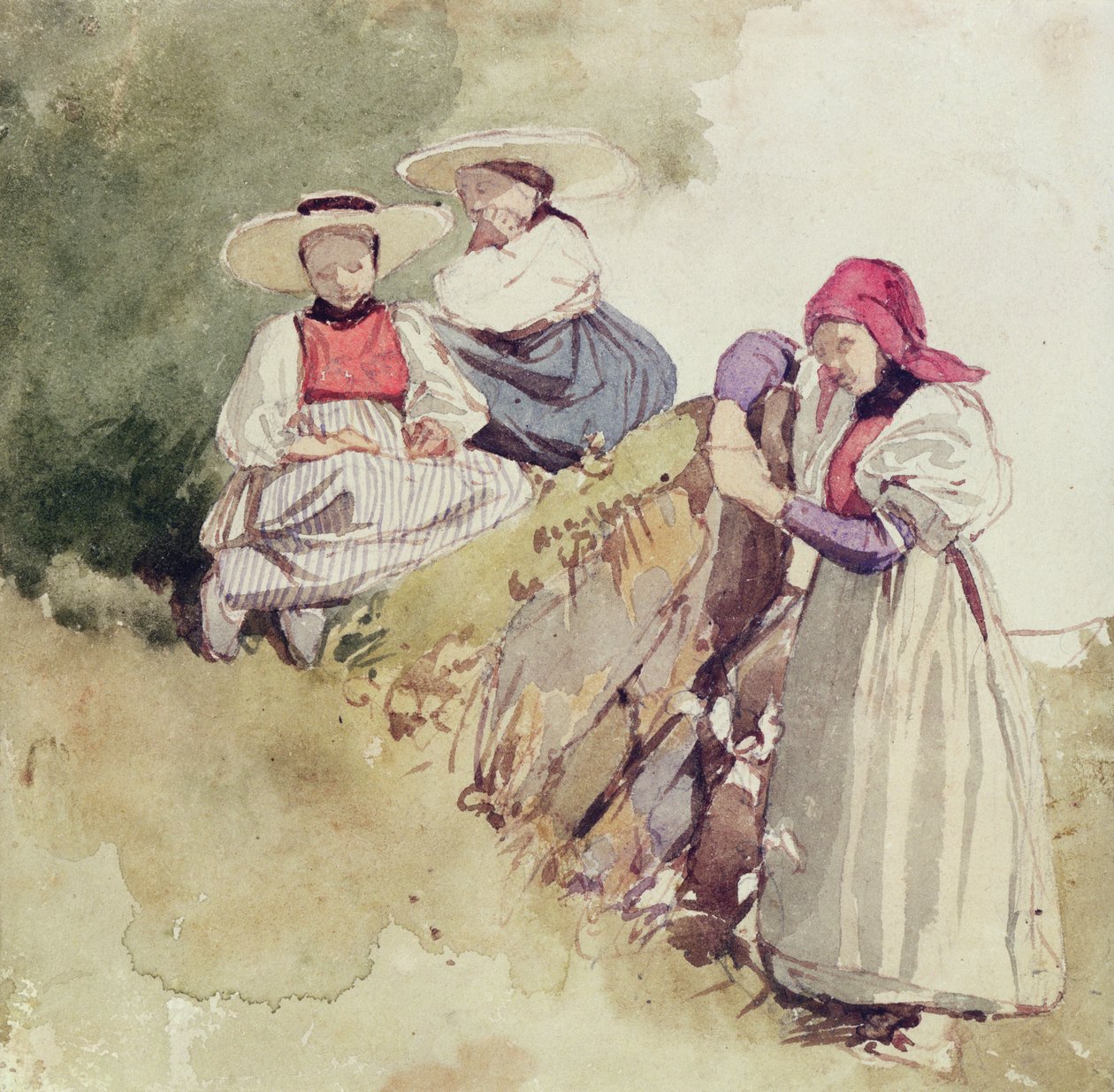 Três fêmeas de Richard Parkes Bonington