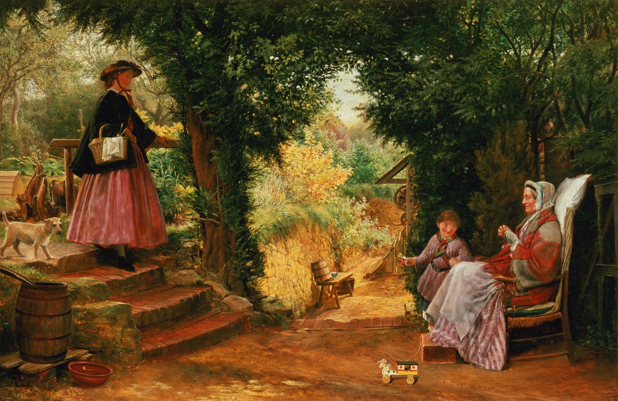 Jovem Senhora Abundante (óleo) de Richard Redgrave