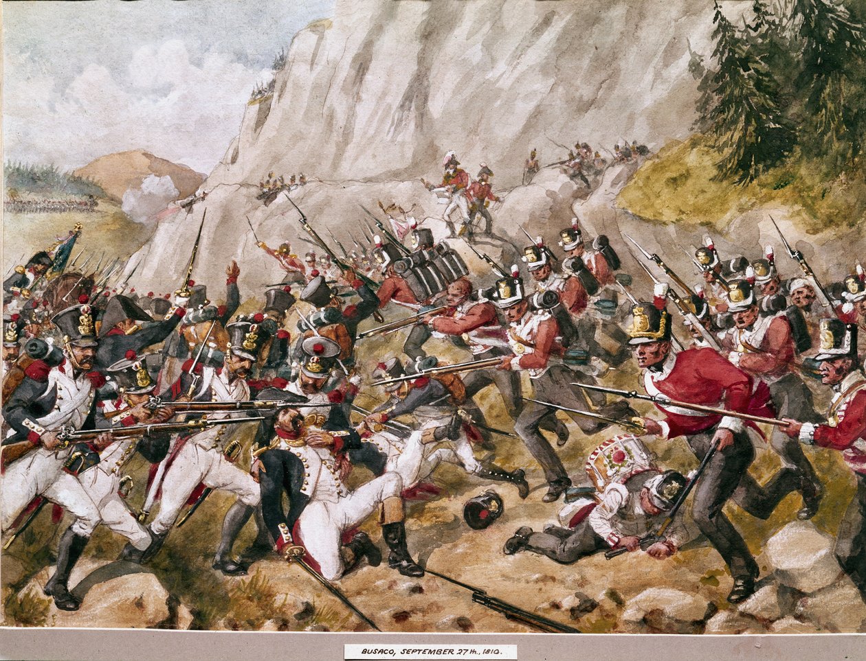 Busaco, 27 de setembro de 1810, c.1900 de Richard Simkin