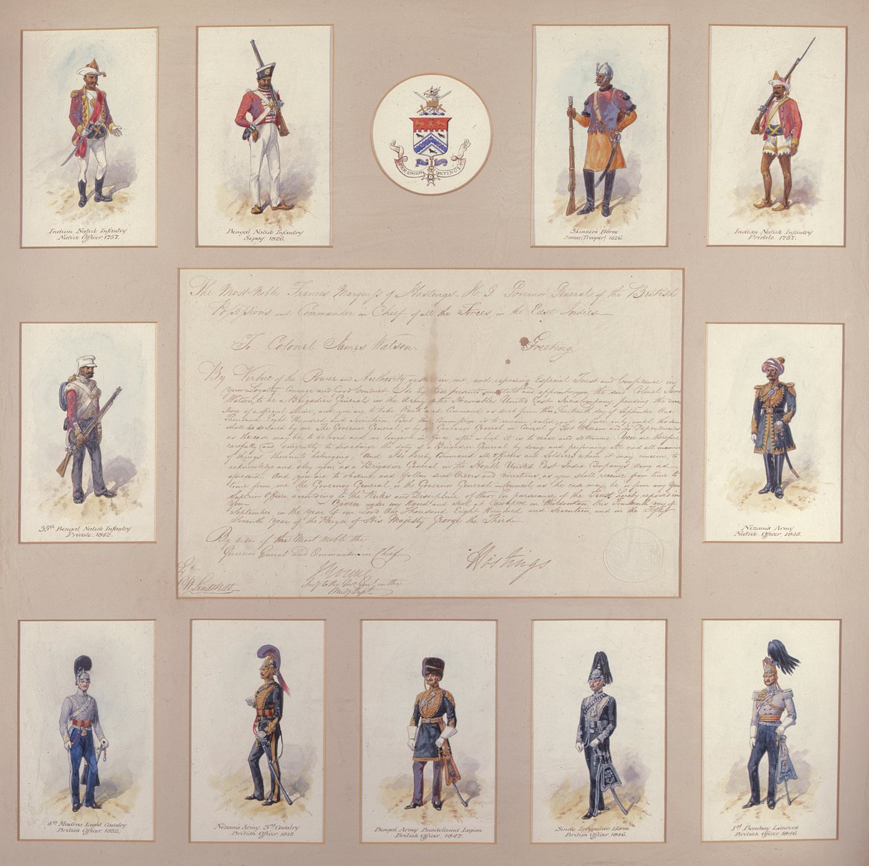 Uniformes militares dos exércitos britânico e indiano de Richard Simkin