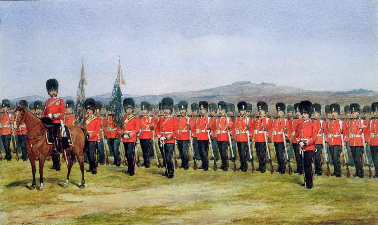 Os fuzileiros reais, 1876 de Richard Simkin