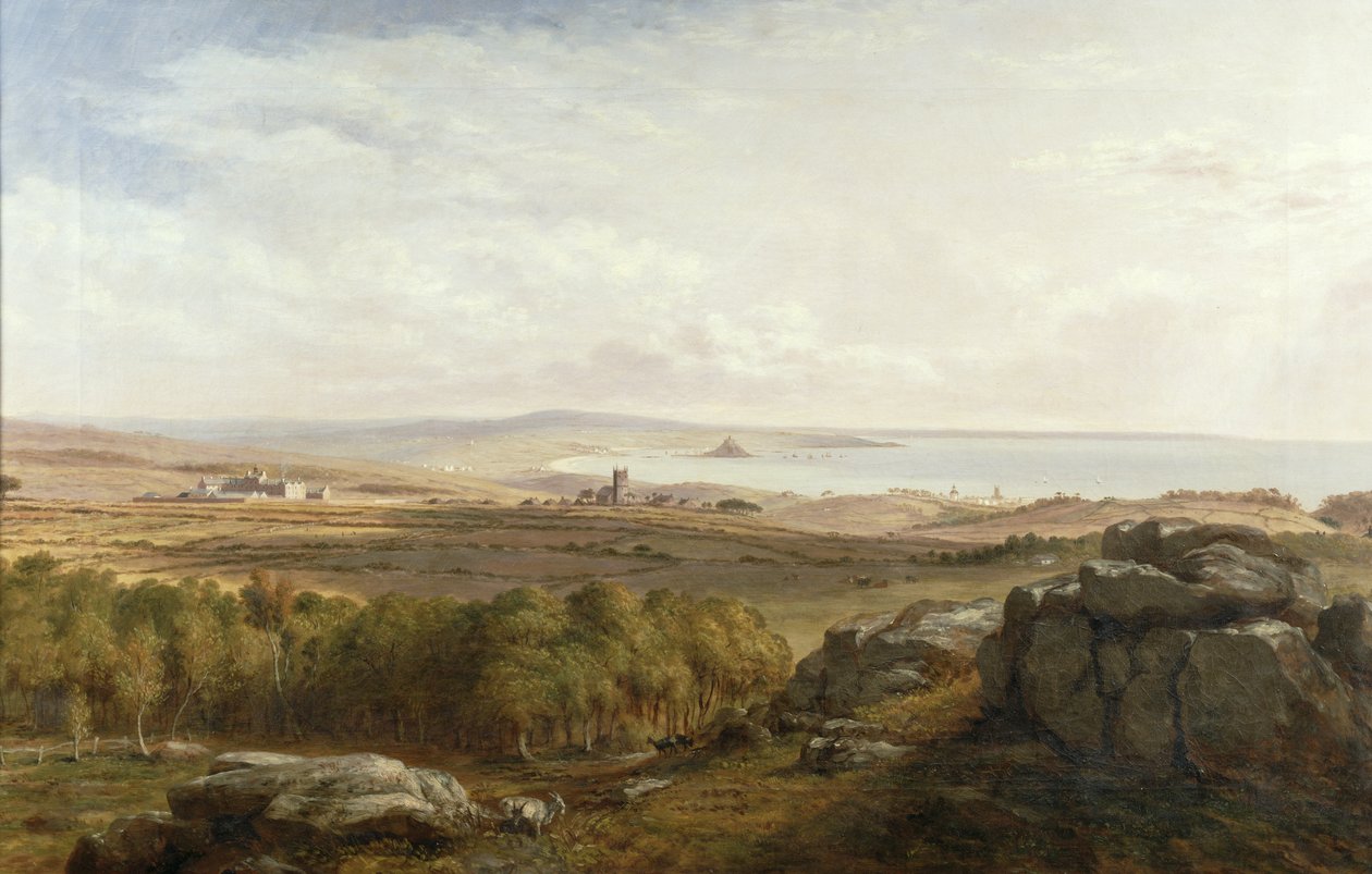 Vista do Madron Carn, 1836 de Richard Thomas Pentreath