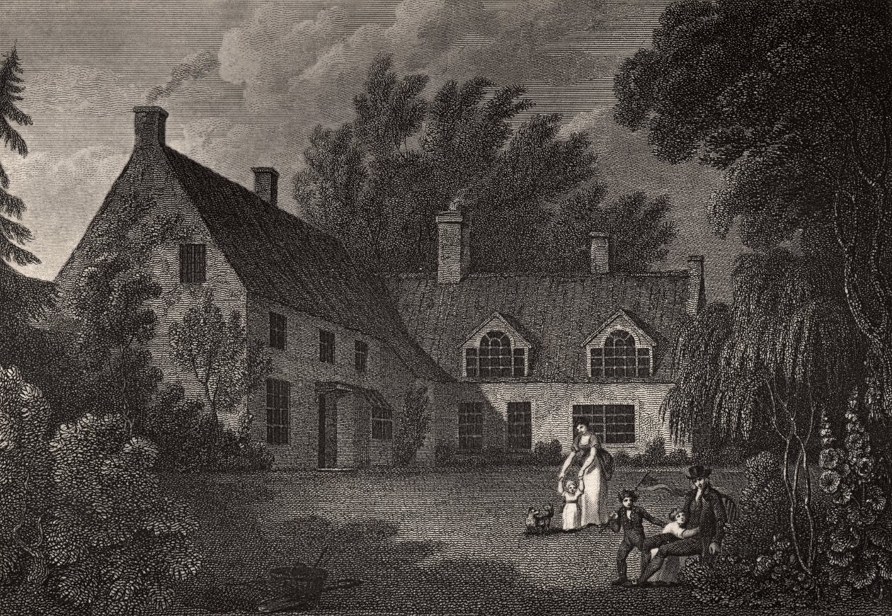 Local de nascimento de Nelson, ilustração de "The Life of Nelson" de Robert Southey (1774-1843) publicado pela primeira vez em 1813 de Richard Westall