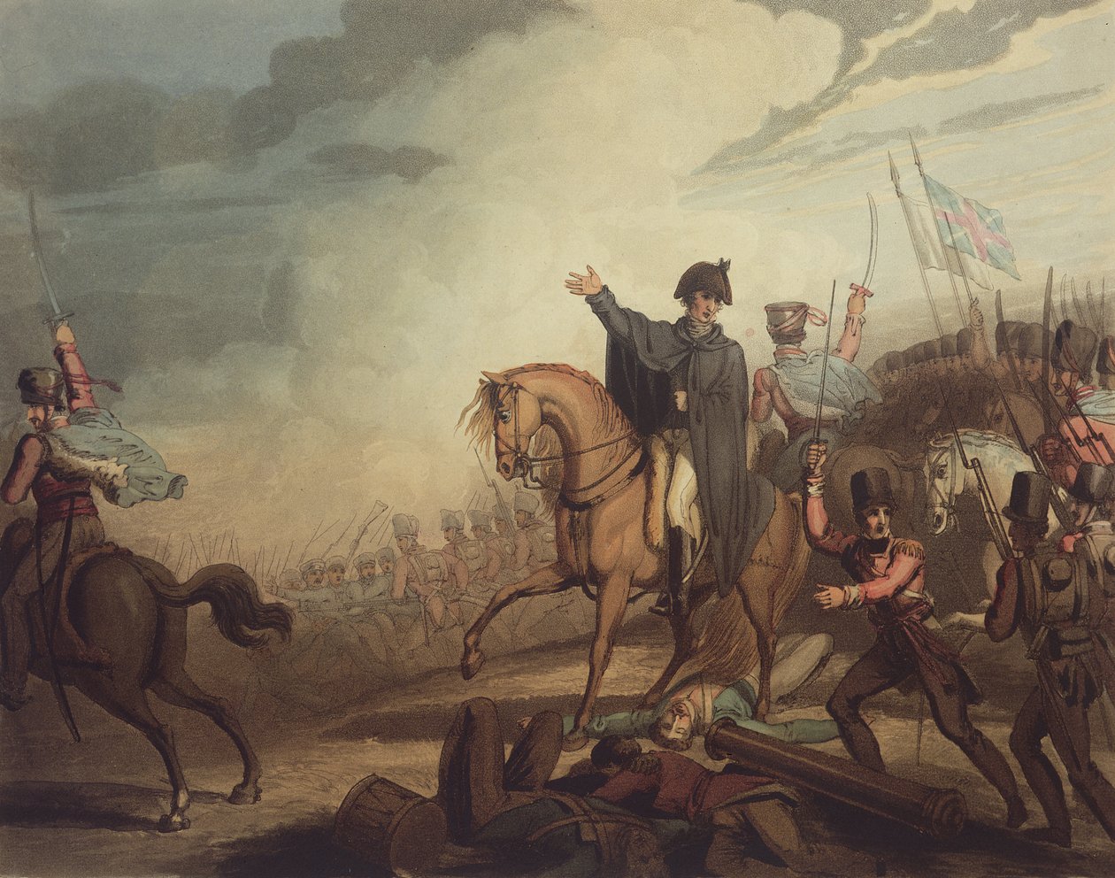 Wellington em Waterloo de Richard Westall