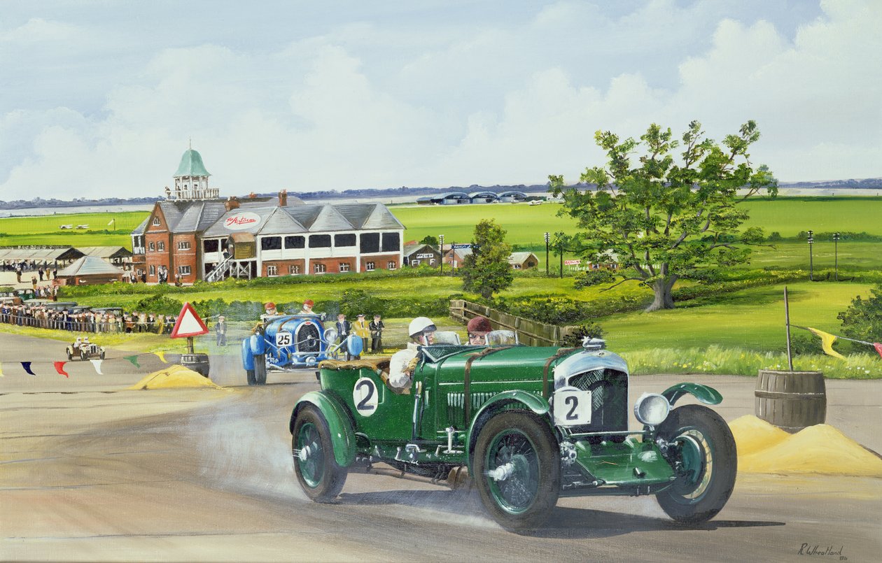 Speed Six Bentley em Brooklands 1930, 1986 de Richard Wheatland