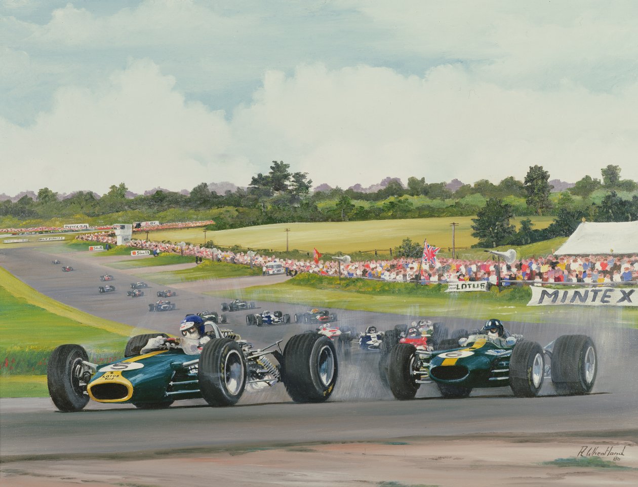 The First Lap - 1967, Grande Prêmio da Inglaterra em Silverstone, 1986 de Richard Wheatland