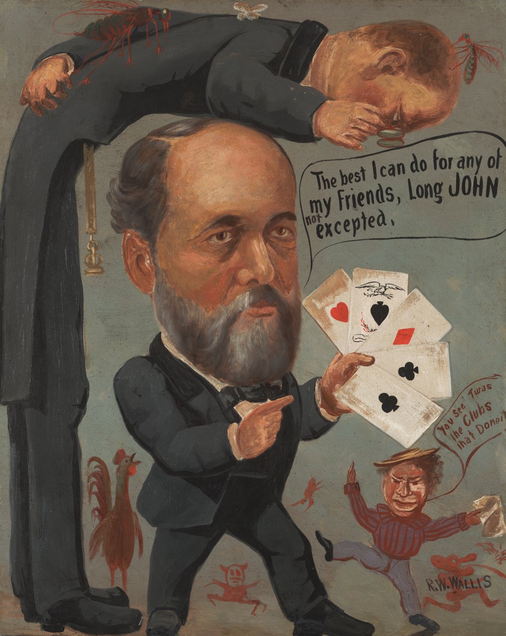 Caricatura de Charles Benjamin Farwell, 1885-90 de Richard William Wallis