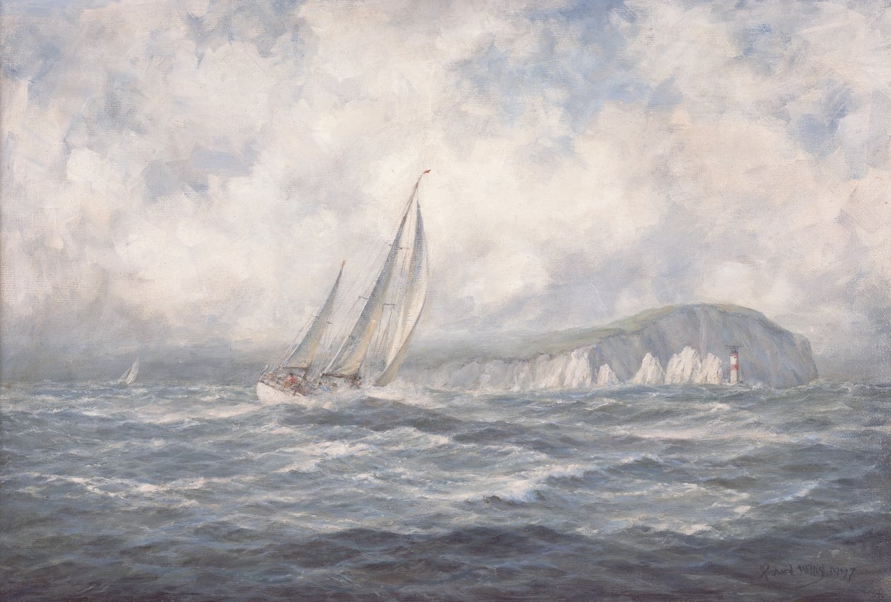 Fora das agulhas, Ilha de Wight, 1997 de Richard Willis