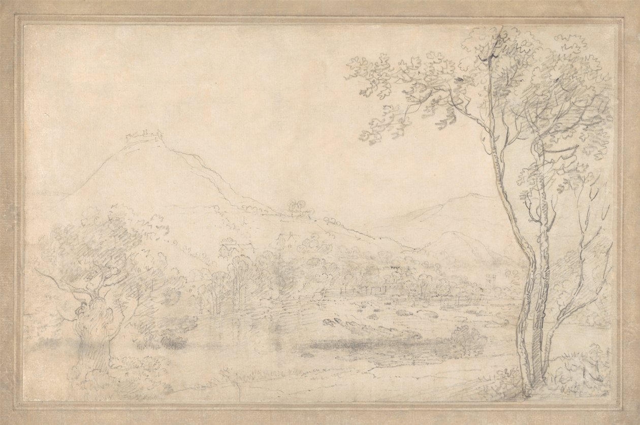 Castell Dinas Bran, País de Gales de Richard Wilson