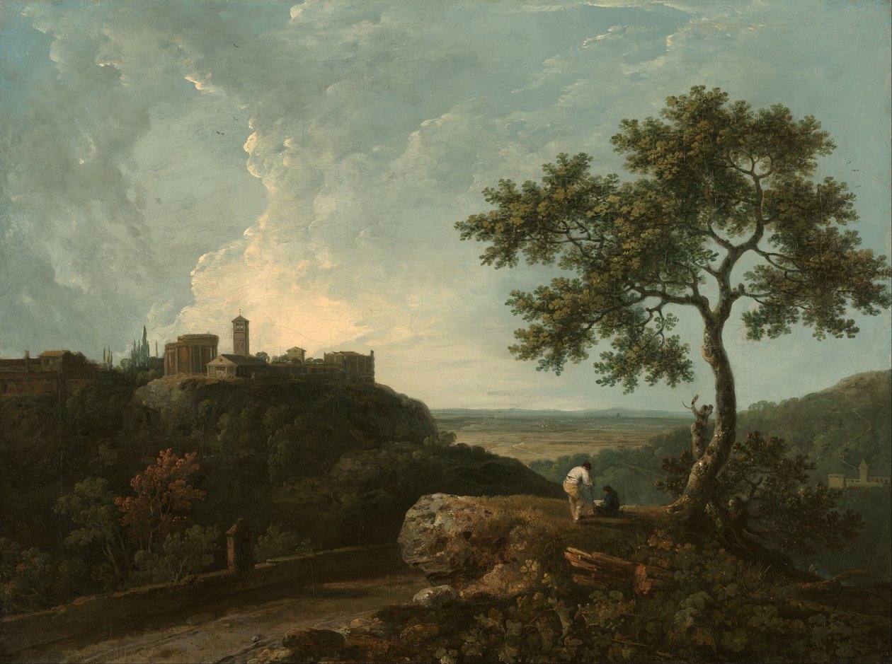 Tivoli- O Templo do Sybil e o Campagna de Richard Wilson