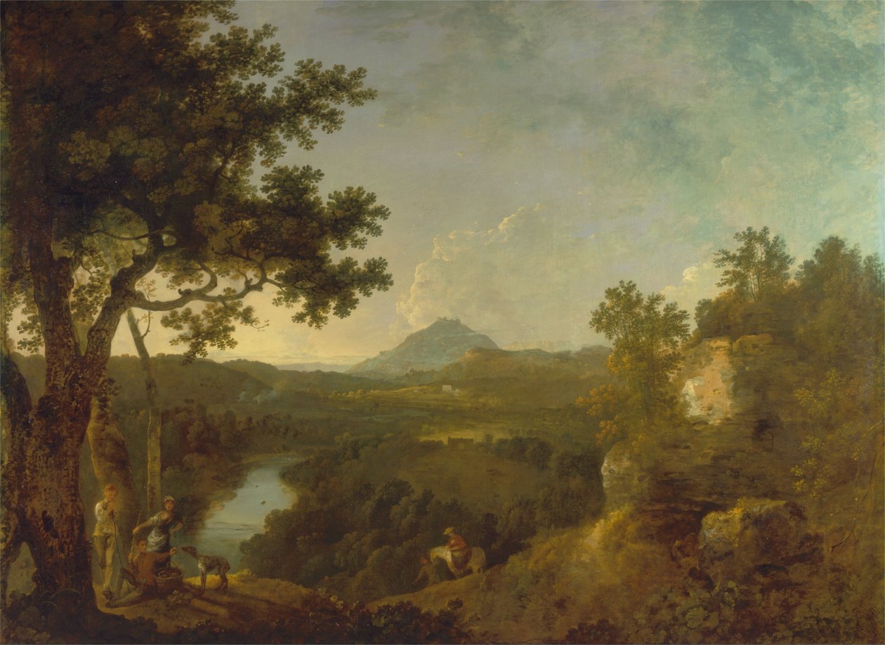 Veja perto de Wynnstay, o assento de Sir Watkin Williams-Wynn, BT. de Richard Wilson