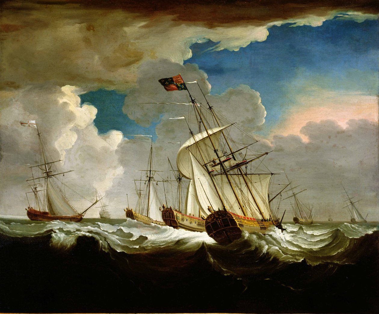 O &39;Royal Charlotte&39; retornando à Inglaterra com a princesa Charlotte de Mecklenburg-Strelitz de Richard Wright