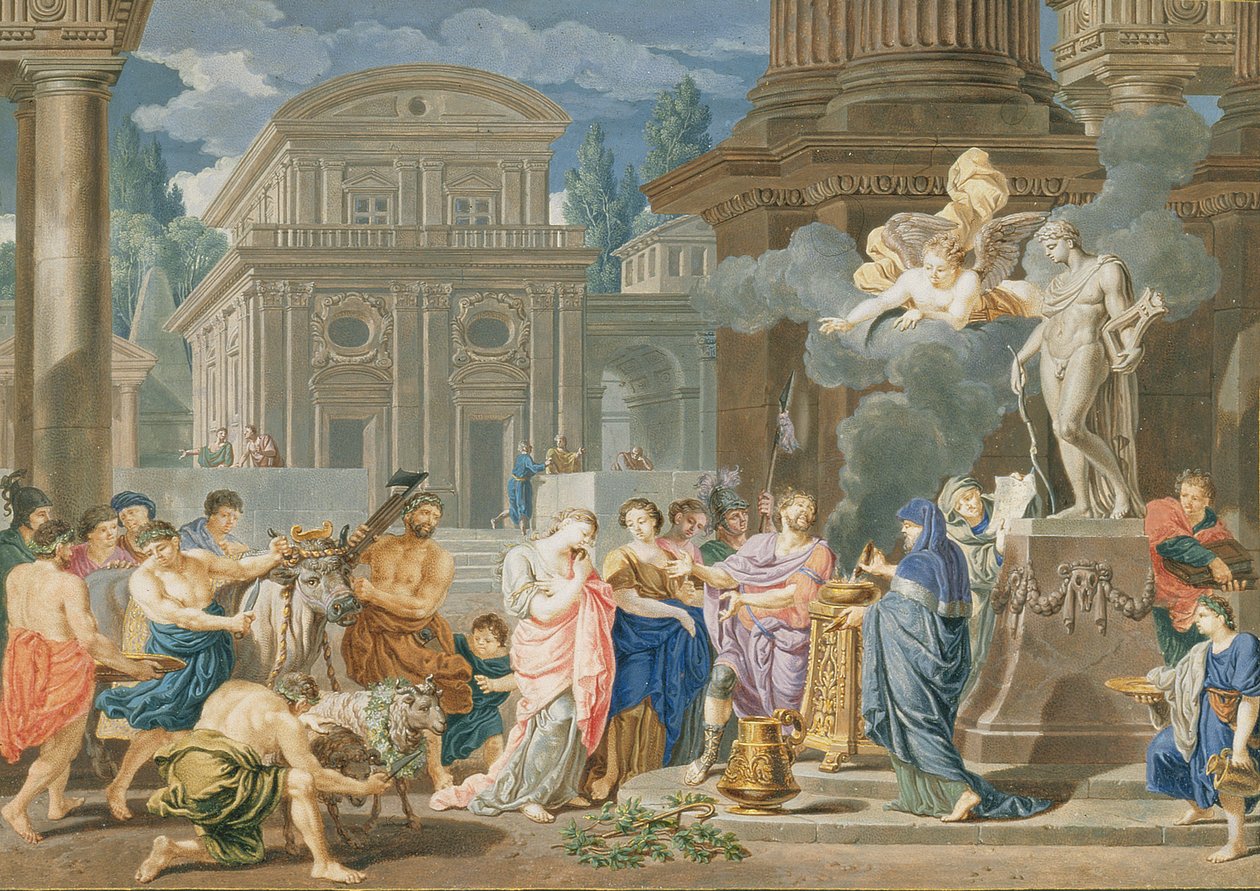 Sacrifício de Apolo, 1702 de Richard van Orley