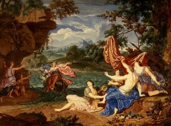 O estupro de Europa (guache) de Richard van Orley