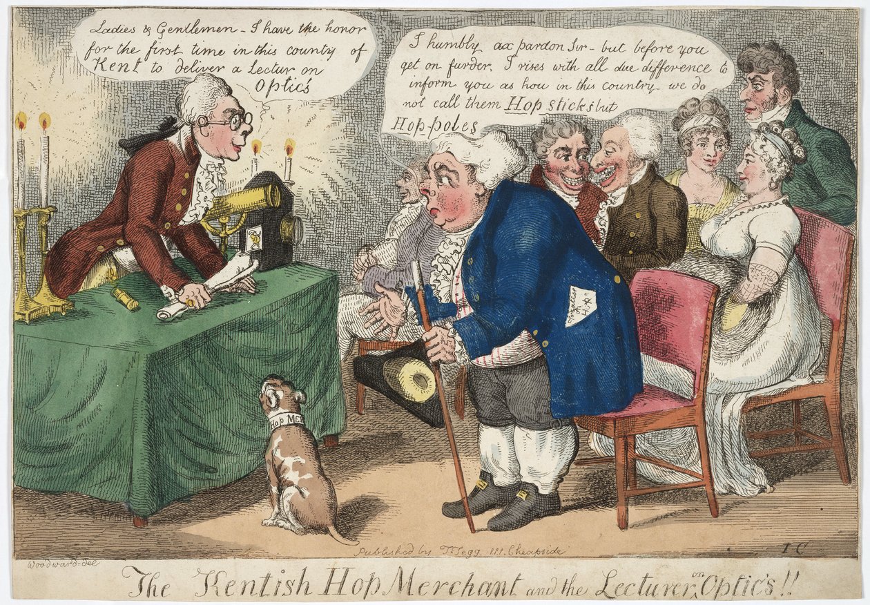O Comerciante Kentish Hop e o Palestrante sobre Óptica de John Pardon
