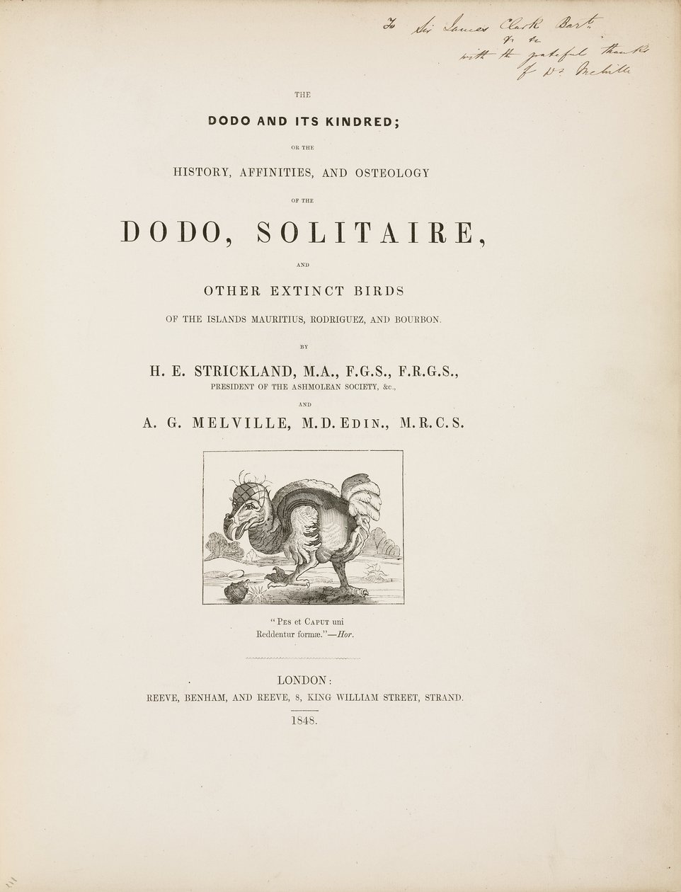 Página de título para "O Dodô e os seus semelhantes". de John Pardon