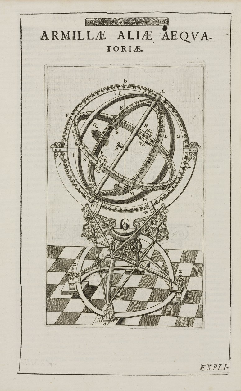 Esfera armilar equatorial de Tycho Brahe, c 1580 de John Pardon