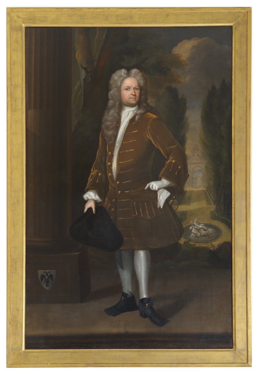 William Stukeley, c.1726 (óleo sobre tela) de Richard (attr. to) Collins