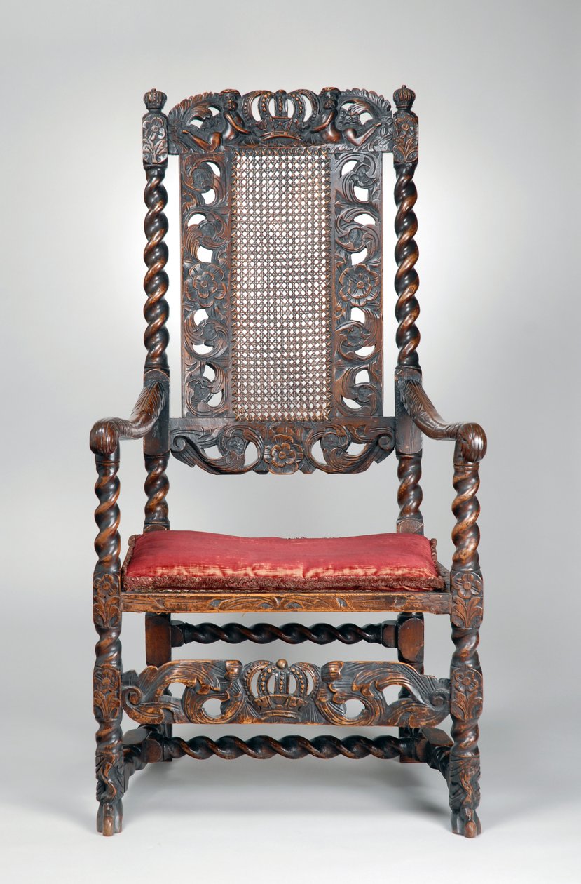 Poltrona, c.1680 (nogueira) de Richard (attr. to) Price