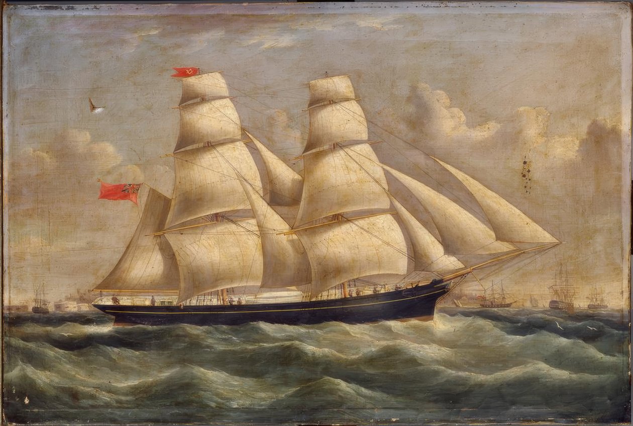 Um Brigantine em Portsmouth de Richard B. Spencer