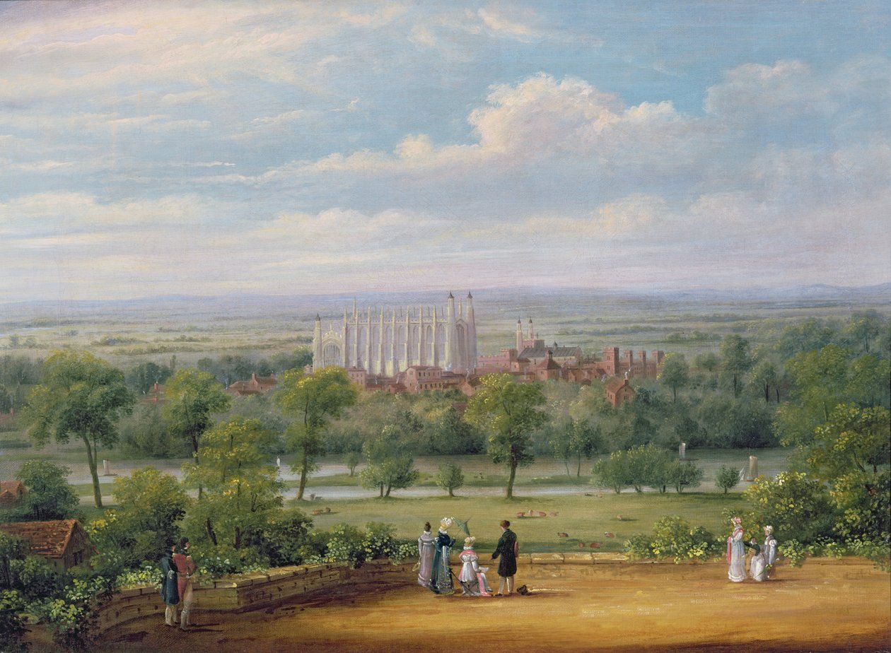 Eton College do terraço do Castelo de Windsor de Richard Bankes Harraden