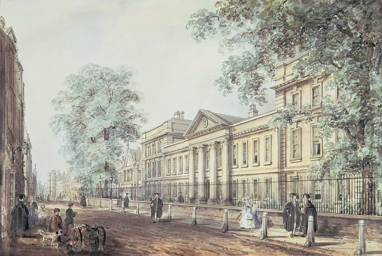 PD.63-1958 Emmanuel College, Cambridge, visto da Rua St. Andrew de Richard Bankes Harraden