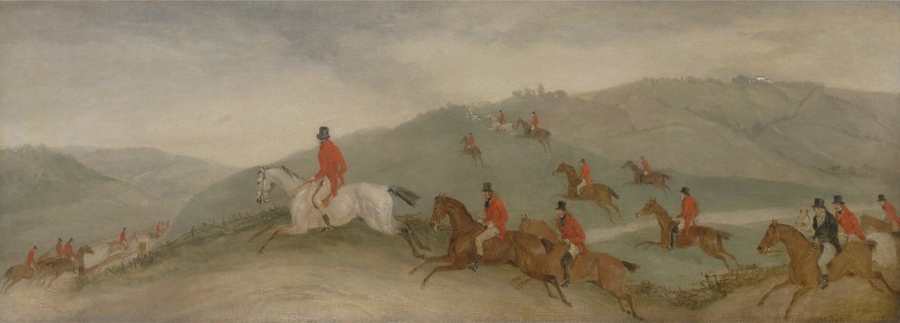 Foxhunting: Road Riders ou Funkers (óleo sobre tela) de Richard Barrett Davis