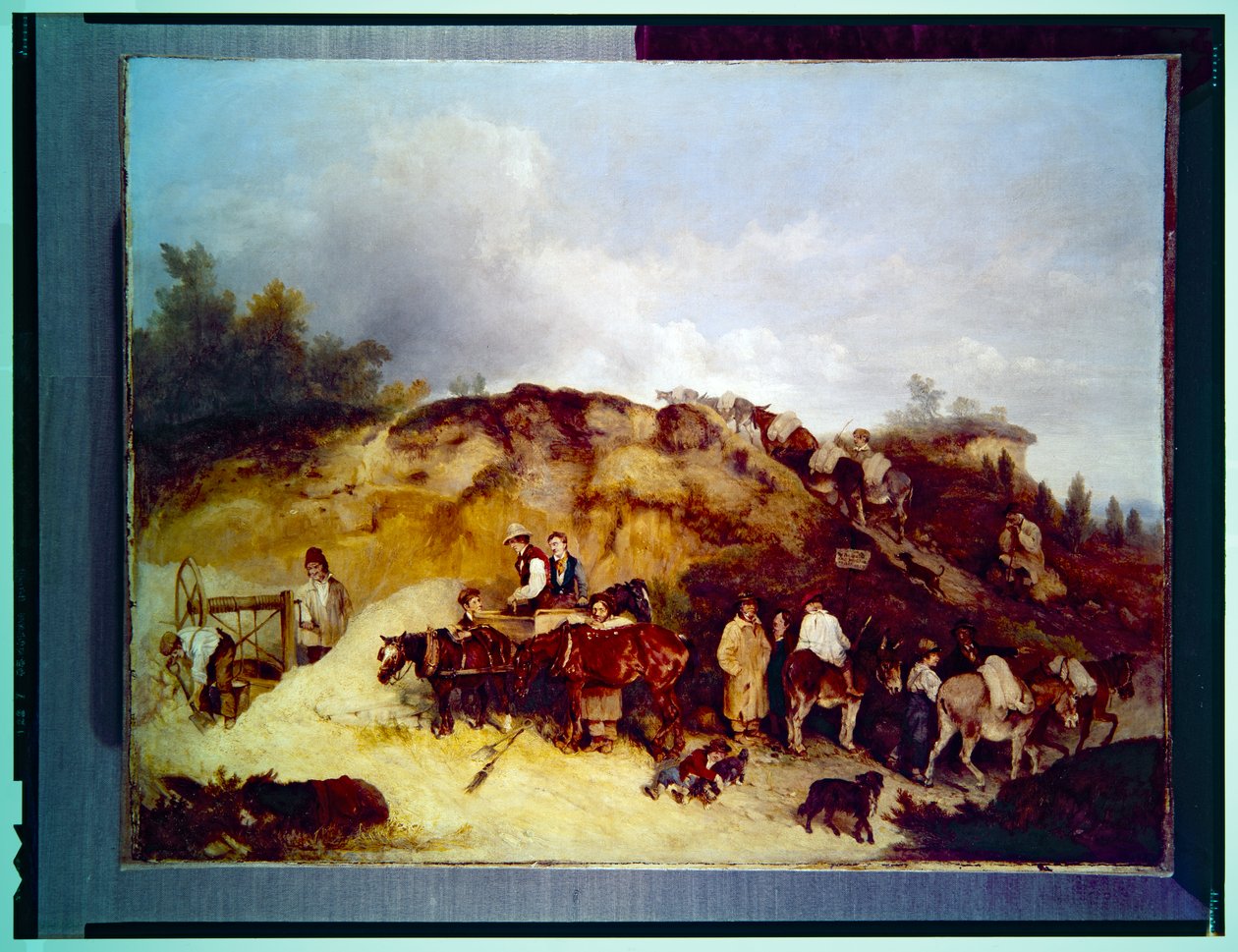 Cascalheiras, uma cena da natureza (tela) de Richard Barrett Davis