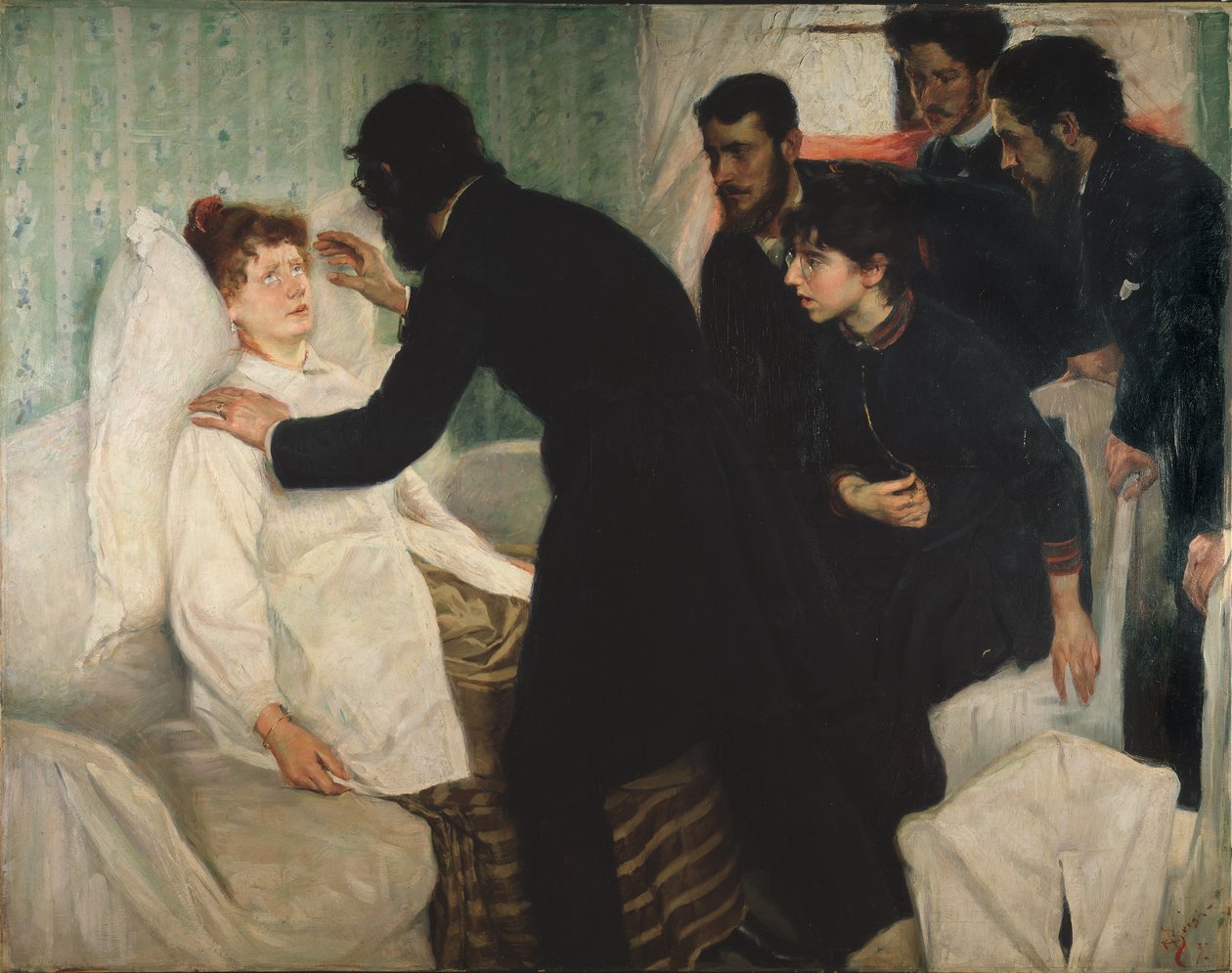 Sessão hipnótica, 1887 de Richard Bergh