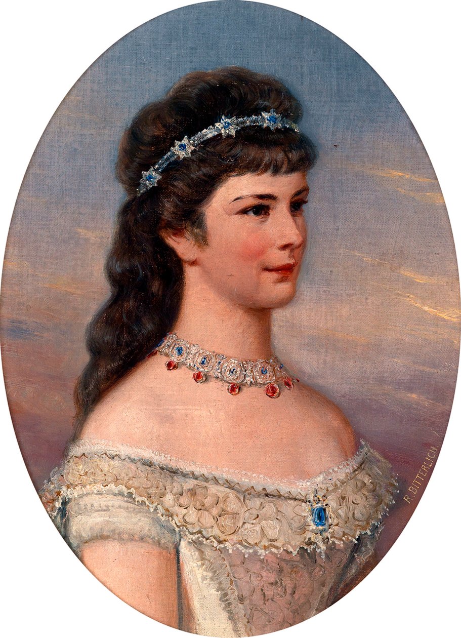 "Retrato de Elisabeth de Wittelsbach (1837-1898) (sissi ou sisi), imperatrice d