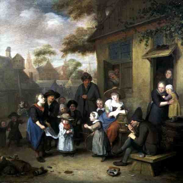 The Whitsuntide Bride (óleo sobre tela) de Richard Brackenburgh