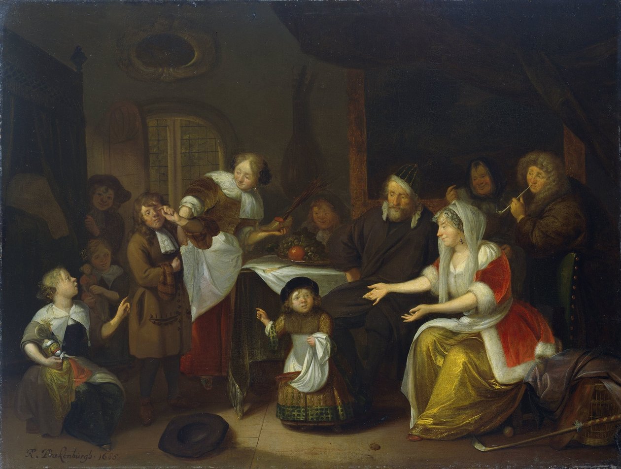 A festa de São Nicolau de Richard Brakenburg