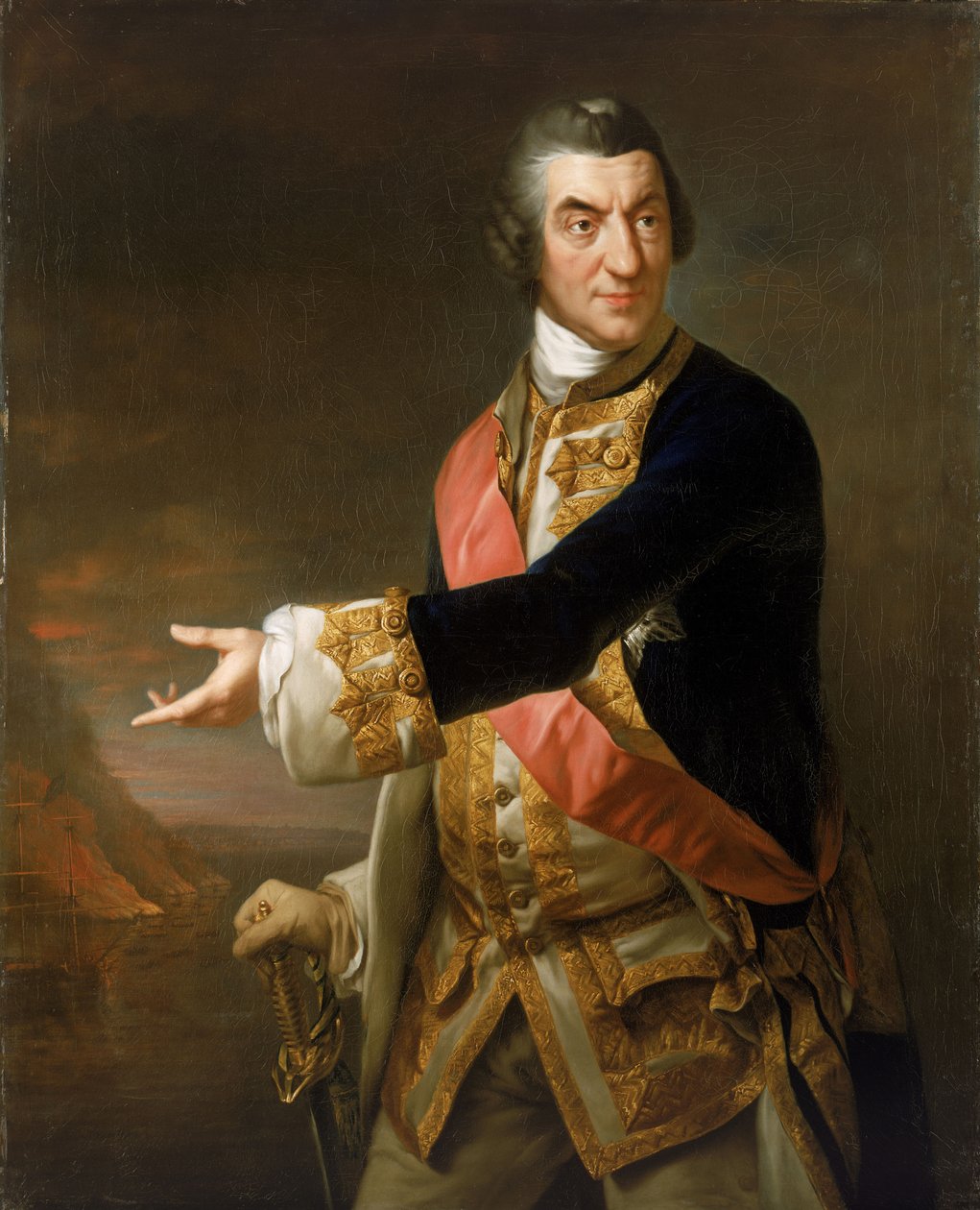 Almirante Sir Charles Saunders (1713-1775) de Richard Brompton