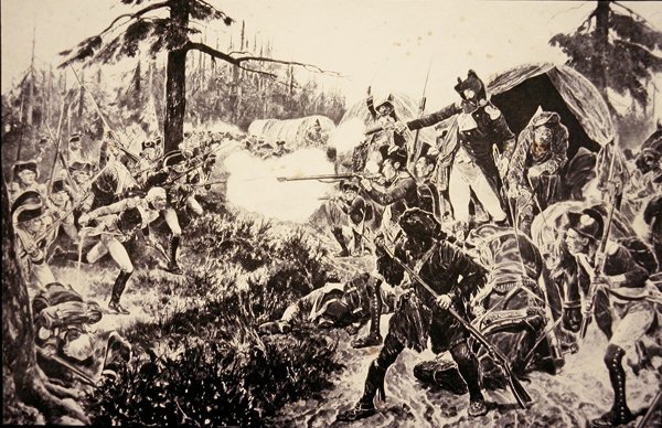 Batalha de Brandywine de Richard Caton (after) Woodville