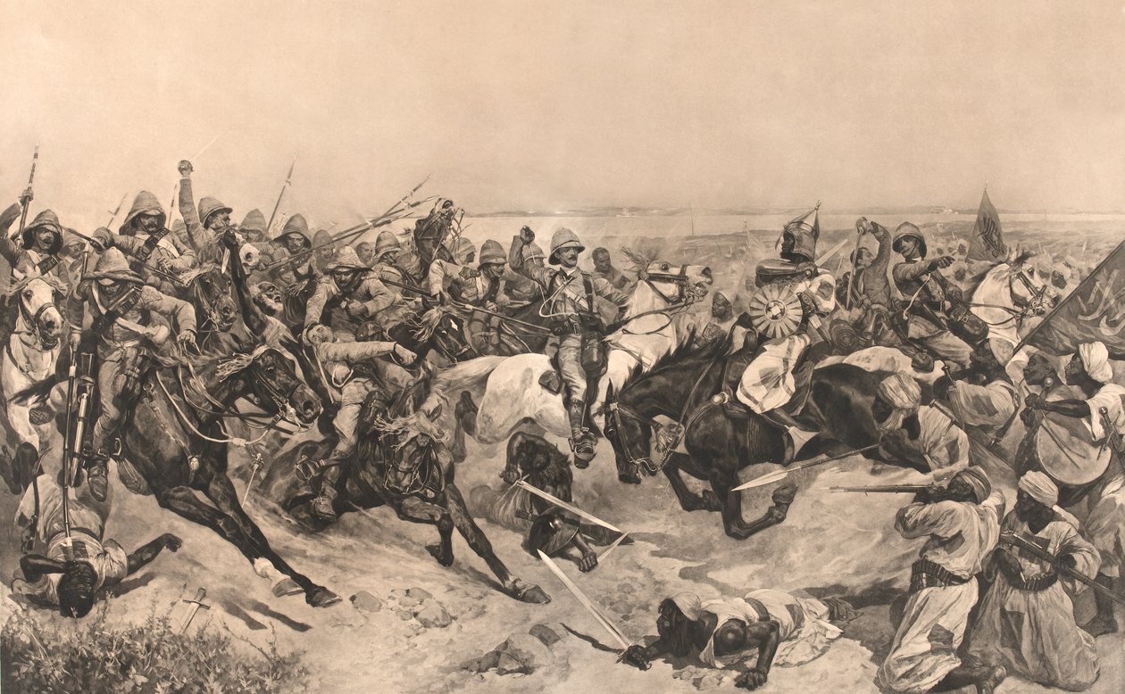 O Cargo dos 21 Lanceiros na Batalha de Omdurman de Richard Caton (after) Woodville
