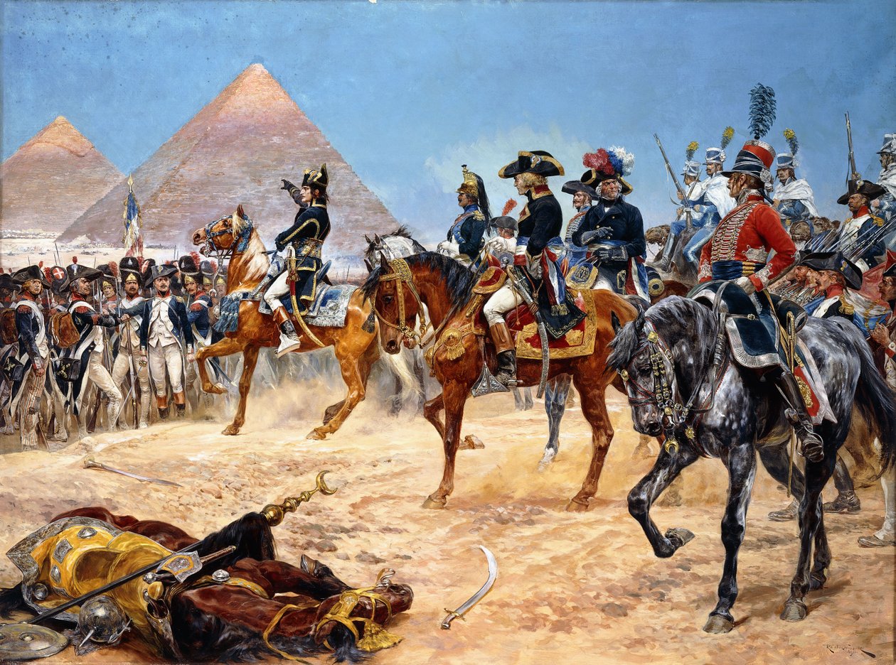 Bonaparte no Egito, 21 de julho de 1798, 1911 de Richard Caton II Woodville