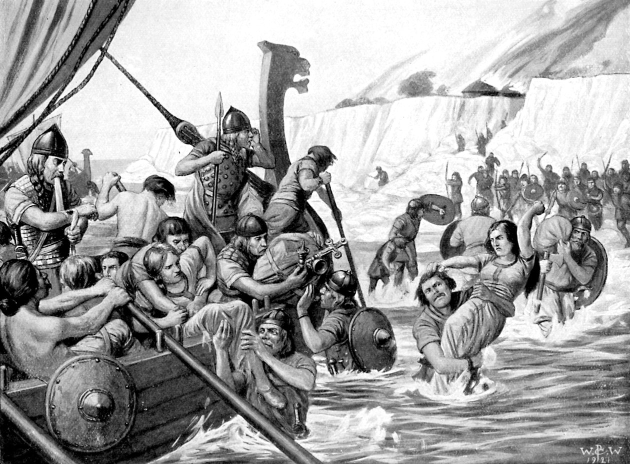 Incursores saxões, 1921. de Richard Caton II Woodville
